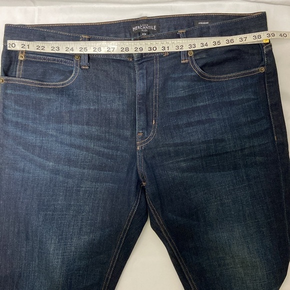 J CREW MEN MERCANTILE FLEX STRAIGHT BLUE JEANS. SIZE- 34,30 - Picture 2 of 11